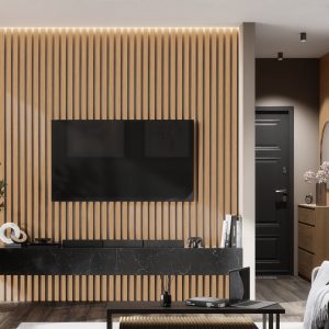 Рейка для стены с отделкой МДФ Ликорн B302-14 Ясень выбеленный 40х16х2800 мм РП-2.16.2800 NEW
