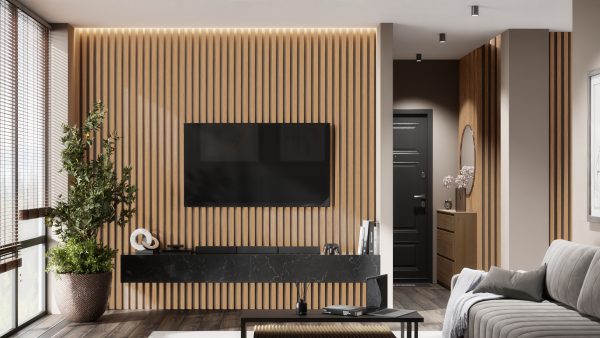 Рейка для стены с отделкой МДФ Ликорн B302-14 Ясень выбеленный 40х16х2800 мм РП-2.16.2800 NEW