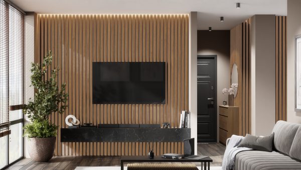 Рейка для стены с отделкой МДФ Ликорн B302-16 Дуб светло-коричневый 40х16х2800 мм РП-2.16.2800 NEW